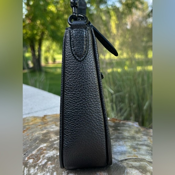 Coach Chaise 19 Crossbody Pewter Metallic Gunmetal EUC - Picture 10 of 17